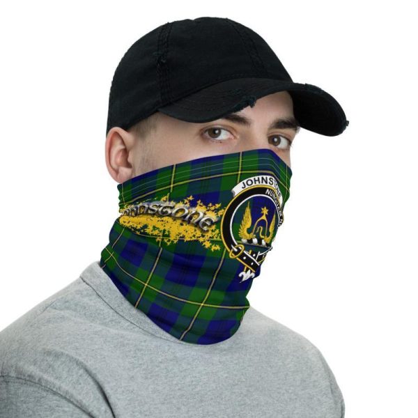 Johnstone Tartan Crest Neck Gaiter - Bandana Hot on Sale - Image 3