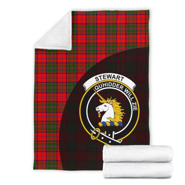 Stewart of Appin Modern Tartan Crest Blanket - 3 Sizes Fashion