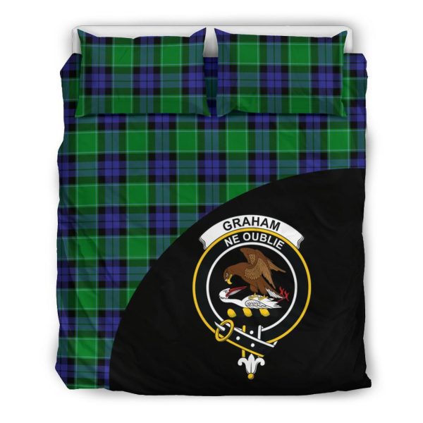 Graham of Menteith Modern Tartan Crest Wave Bedding Set Hot on Sale - Image 2