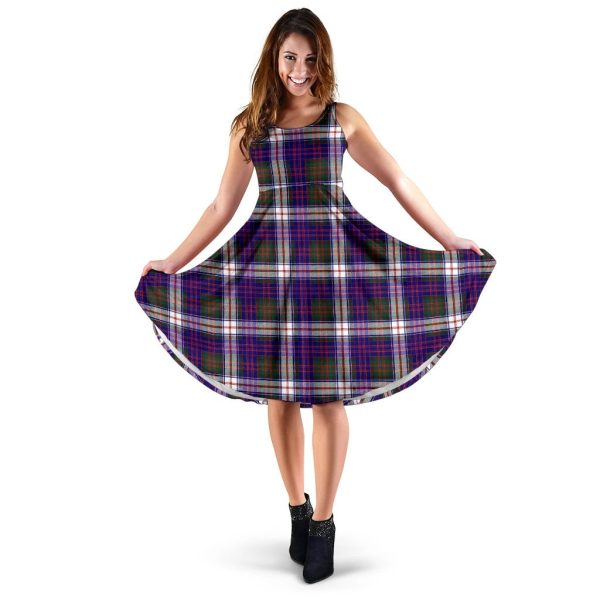 Macdonald Family Tartan Midi Dress Cheap