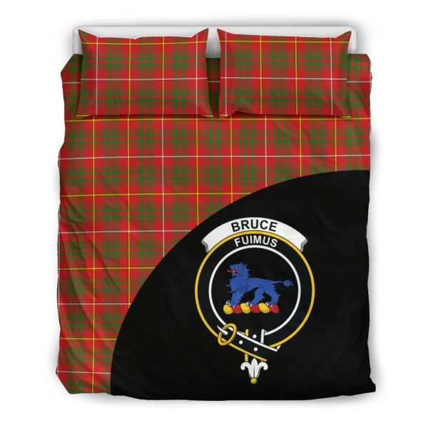 Bruce Family Modern Tartan Crest Wave Bedding Set For Cheap