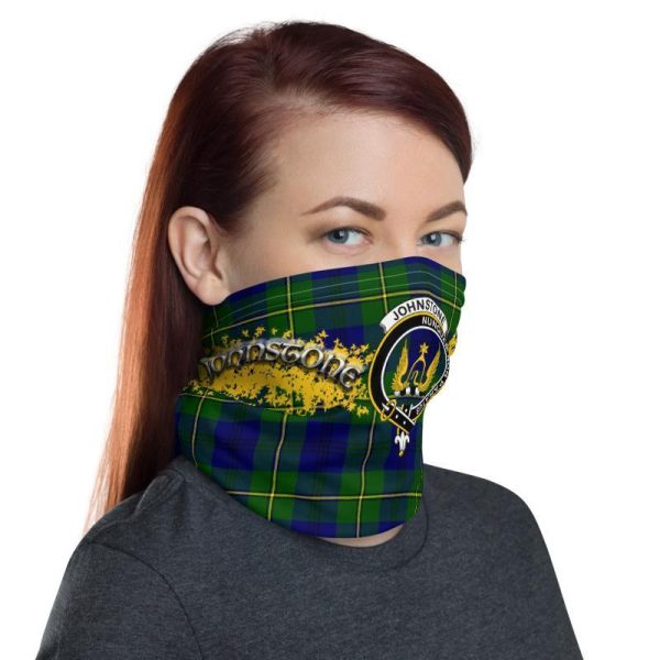 Johnstone Tartan Crest Neck Gaiter - Bandana Hot on Sale - Image 2