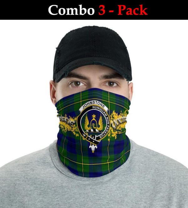 Johnstone Tartan Crest Neck Gaiter - Bandana Hot on Sale