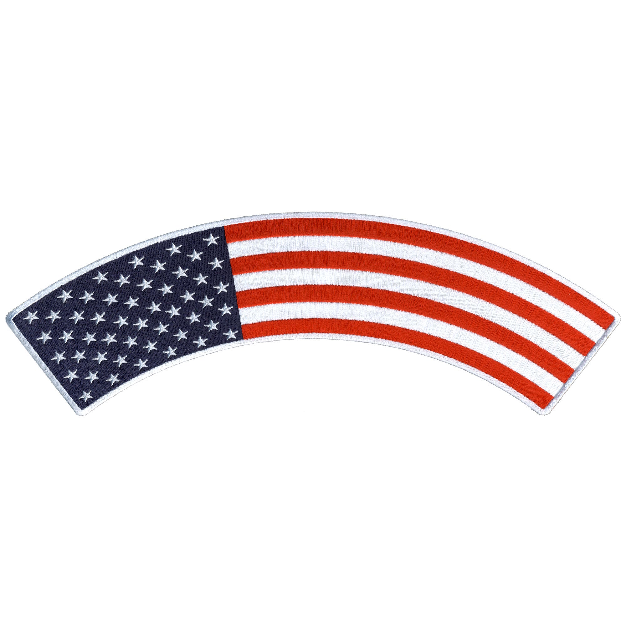 Hot Leathers American Flag 12” X 3” Top Rocker Patch Fashion
